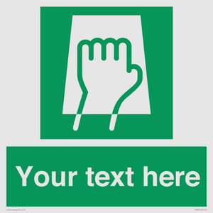 Custom Push Pad Sign